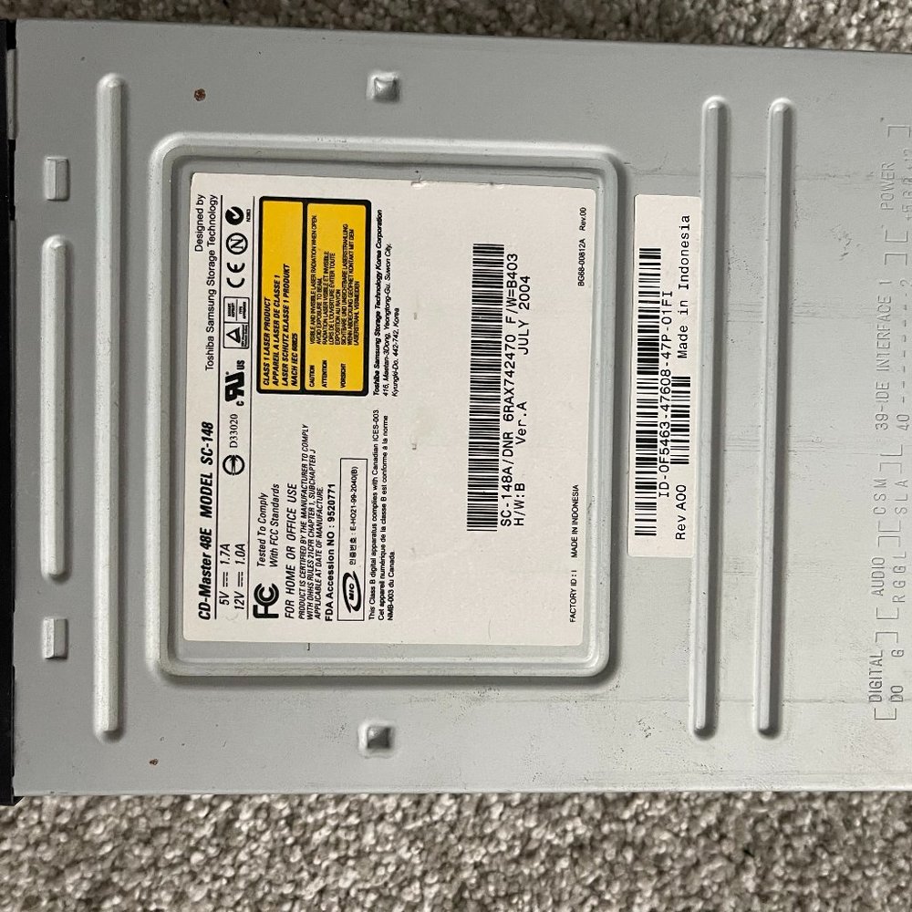 Samsung CD-Master 48E Desktop IDE CD Rom Drive Model SC-148